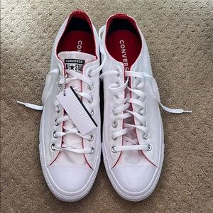 Converse Classic Pinterest Edition White with Red Trim Sneakers